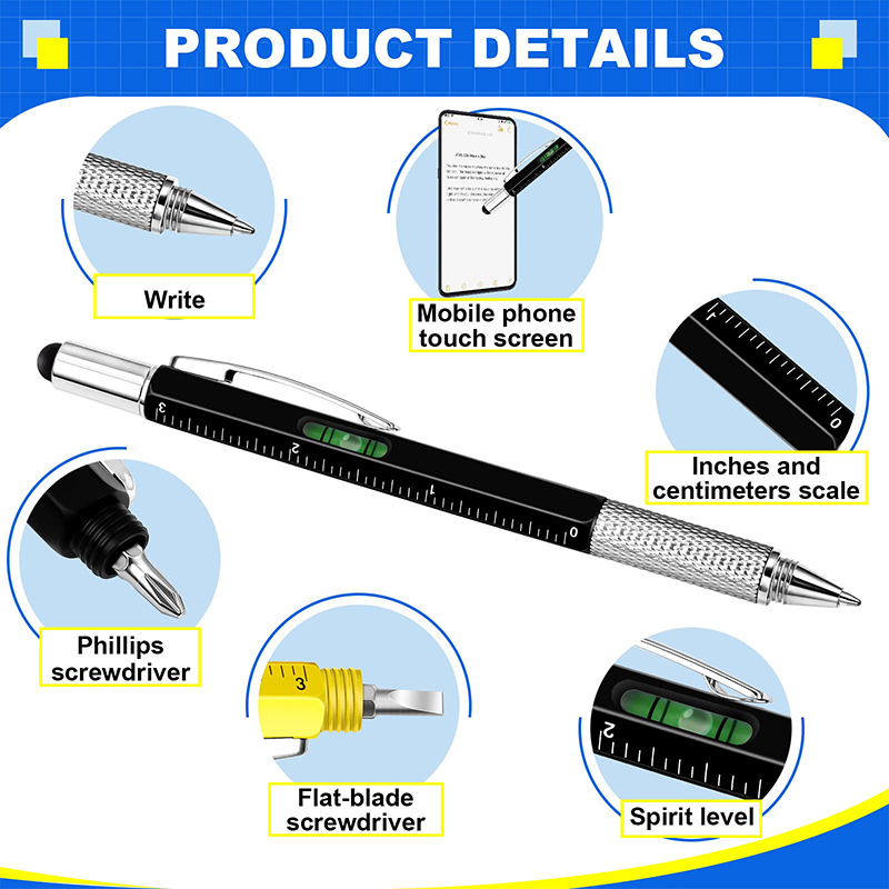 8Pcs 6 in 1 Multitool Pen with - đánh giá và giá Office Productivity Tech