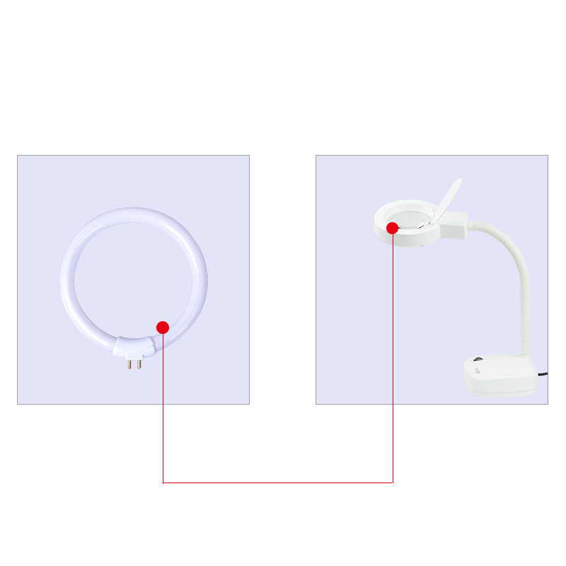 White Small Desk Lamps Bulb T4 - đánh giá và giá Ring Light Desk Small